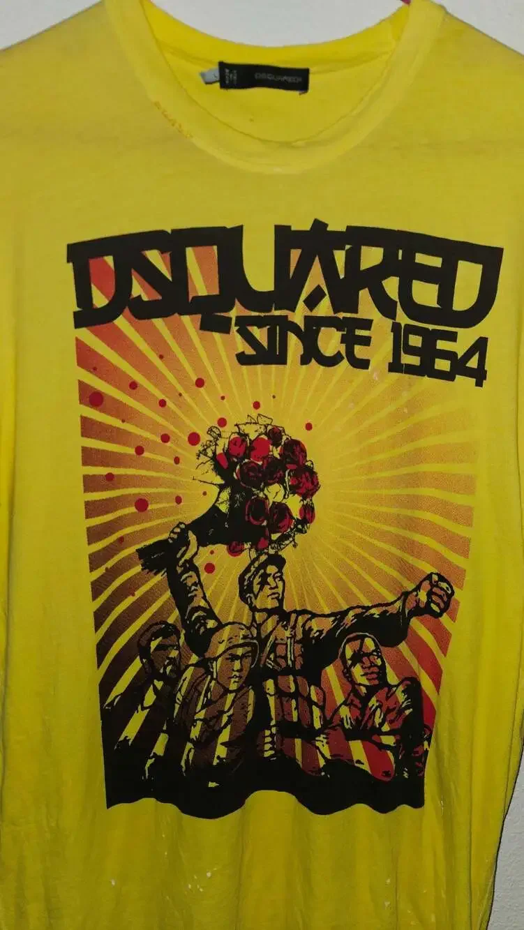 Dsquared2 'Since 1964' Graphic Print T-Shirt Yellow